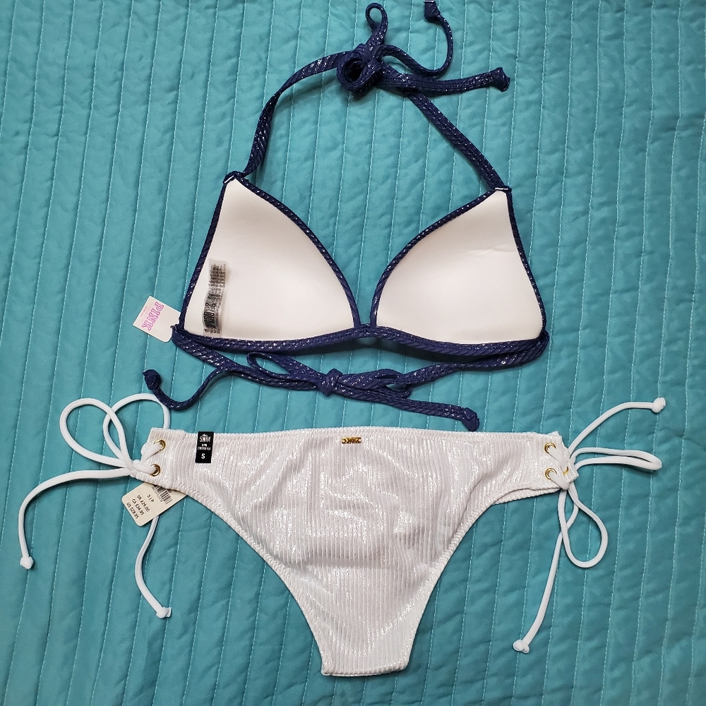 NEW | Victoria Secret PINK | Metallic Bikini - Picture 4 of 7
